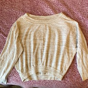 Arizona Jean sweater top in the color cream